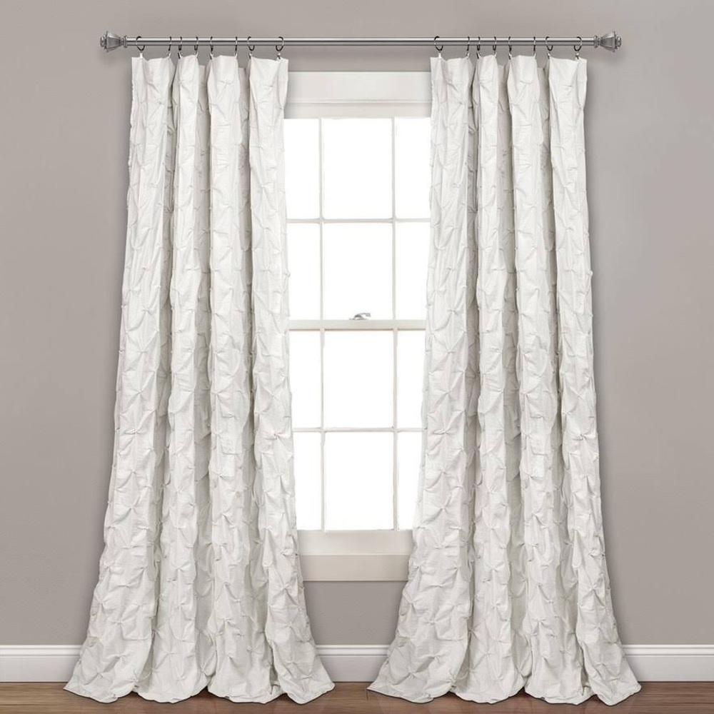 Lush Decor White Pintuck Drapery Panel (One)